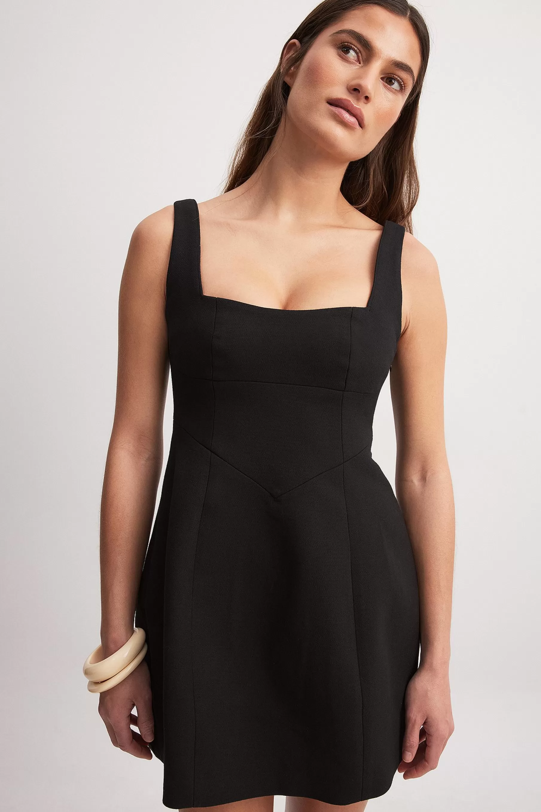 NA-KD Volume Mini Dress Black