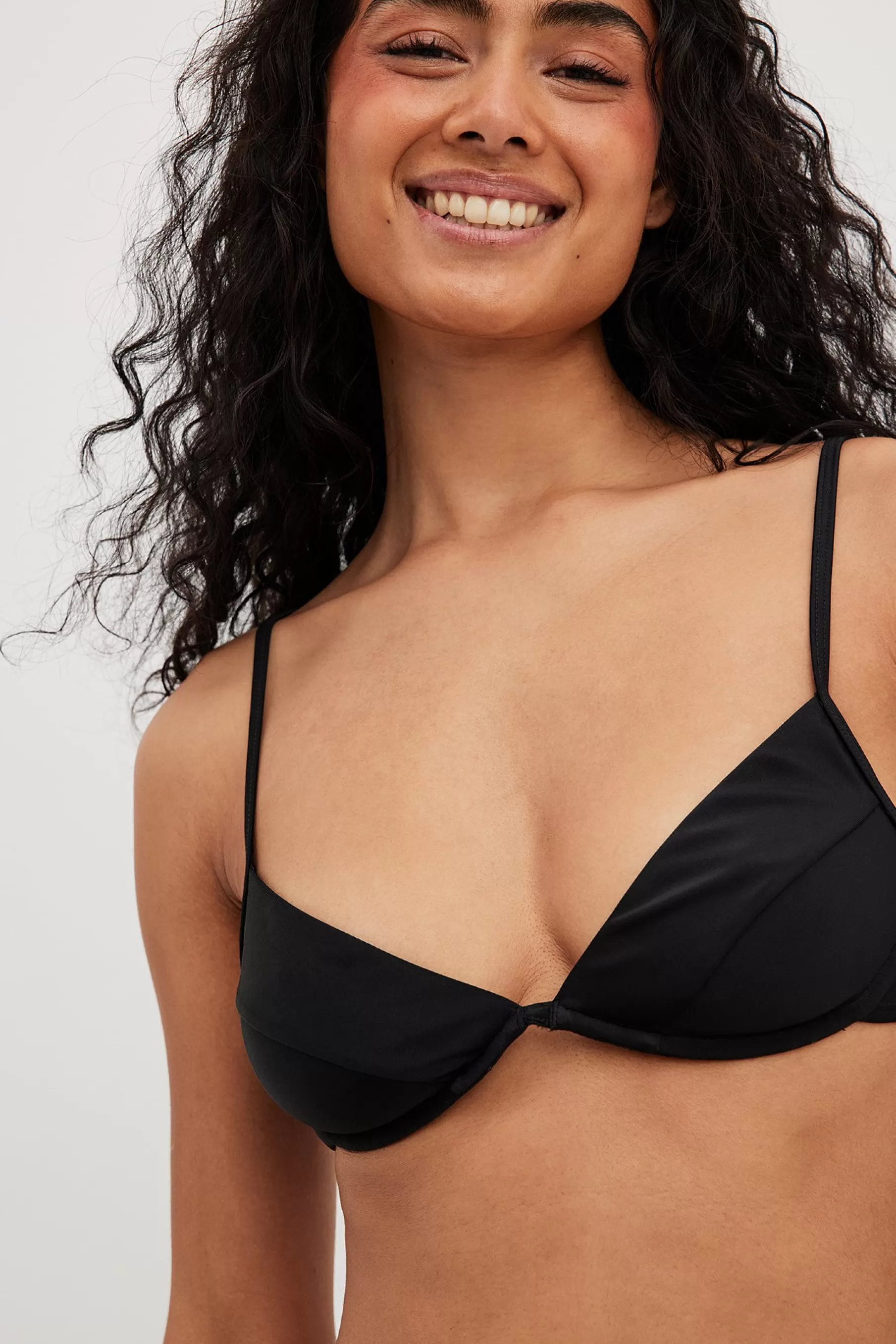 NA-KD V-Wire Bikini Bra Black