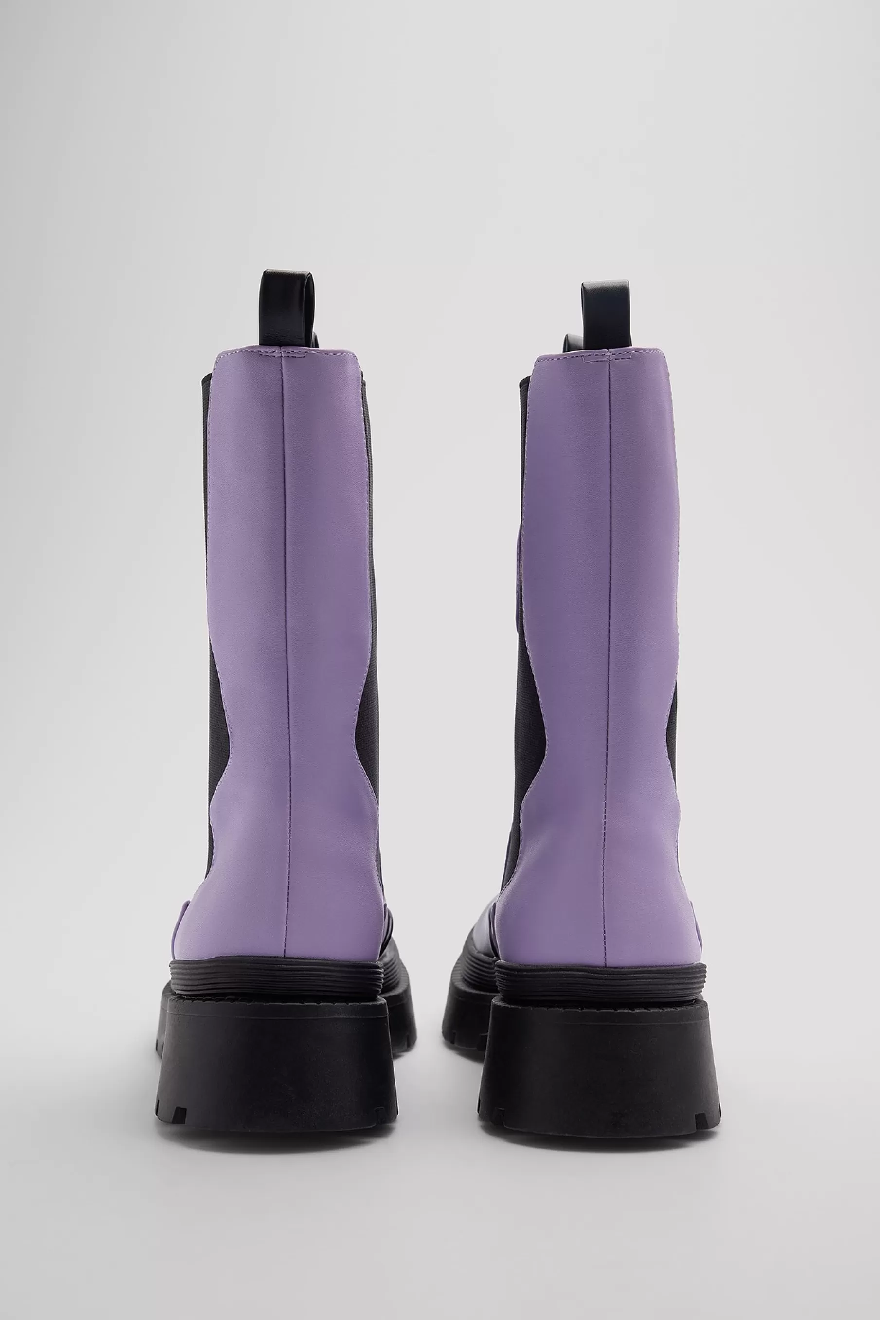 NA-KD Wavy Elastic Boots Purple