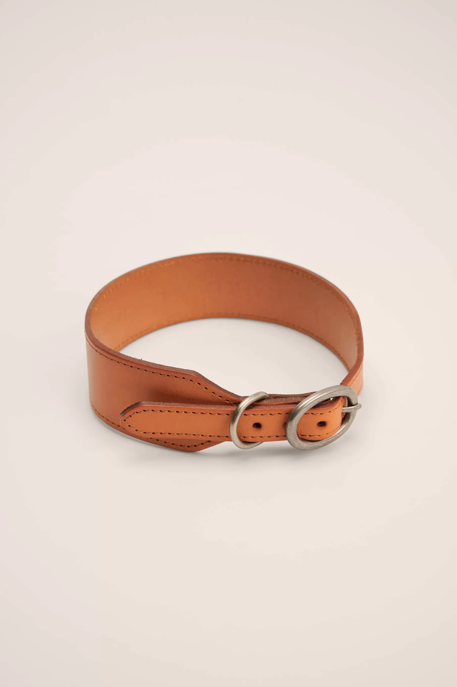 NA-KD Wide Leather Dog Collar Brown