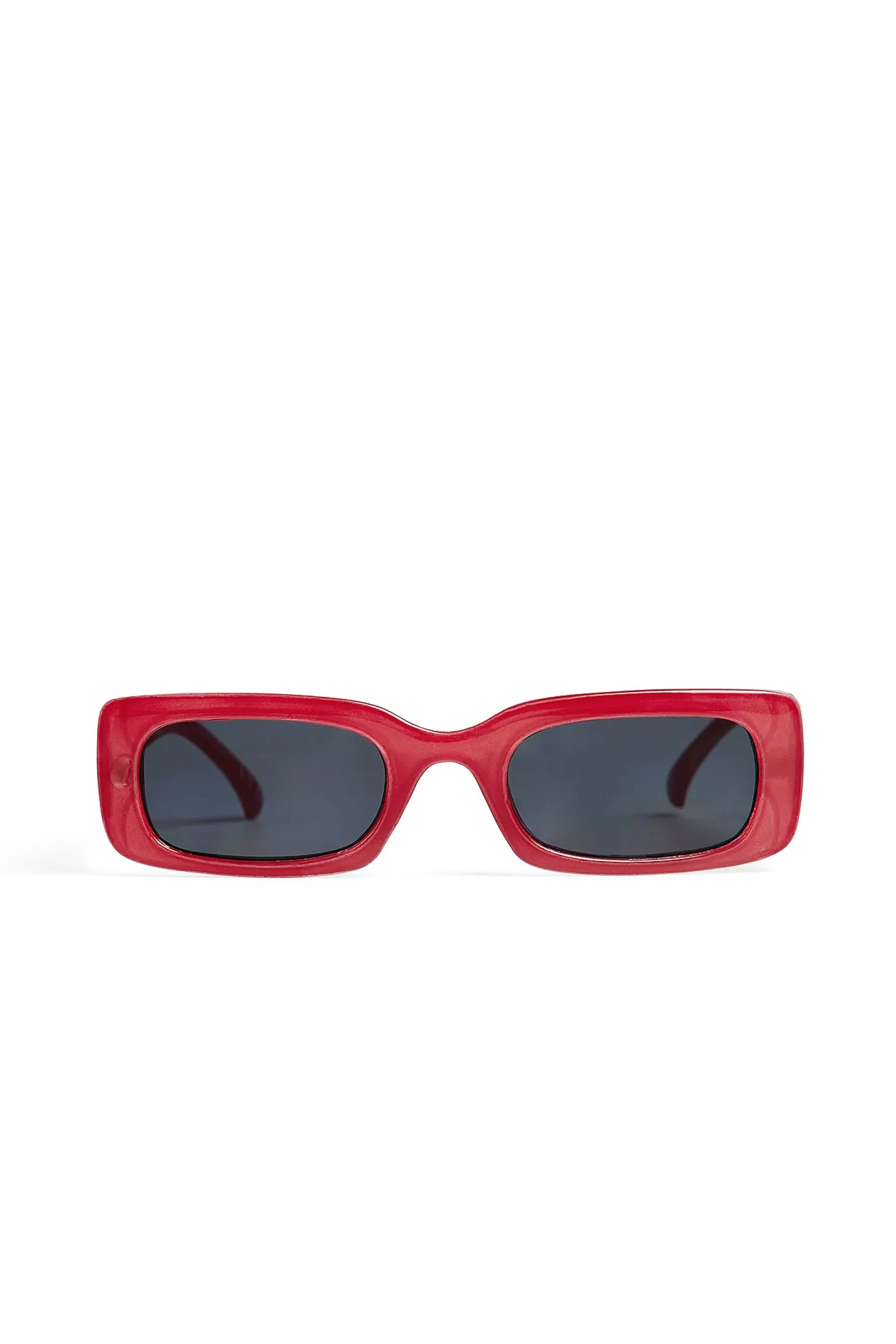 NA-KD Wide Retro Look Sunglasses Red