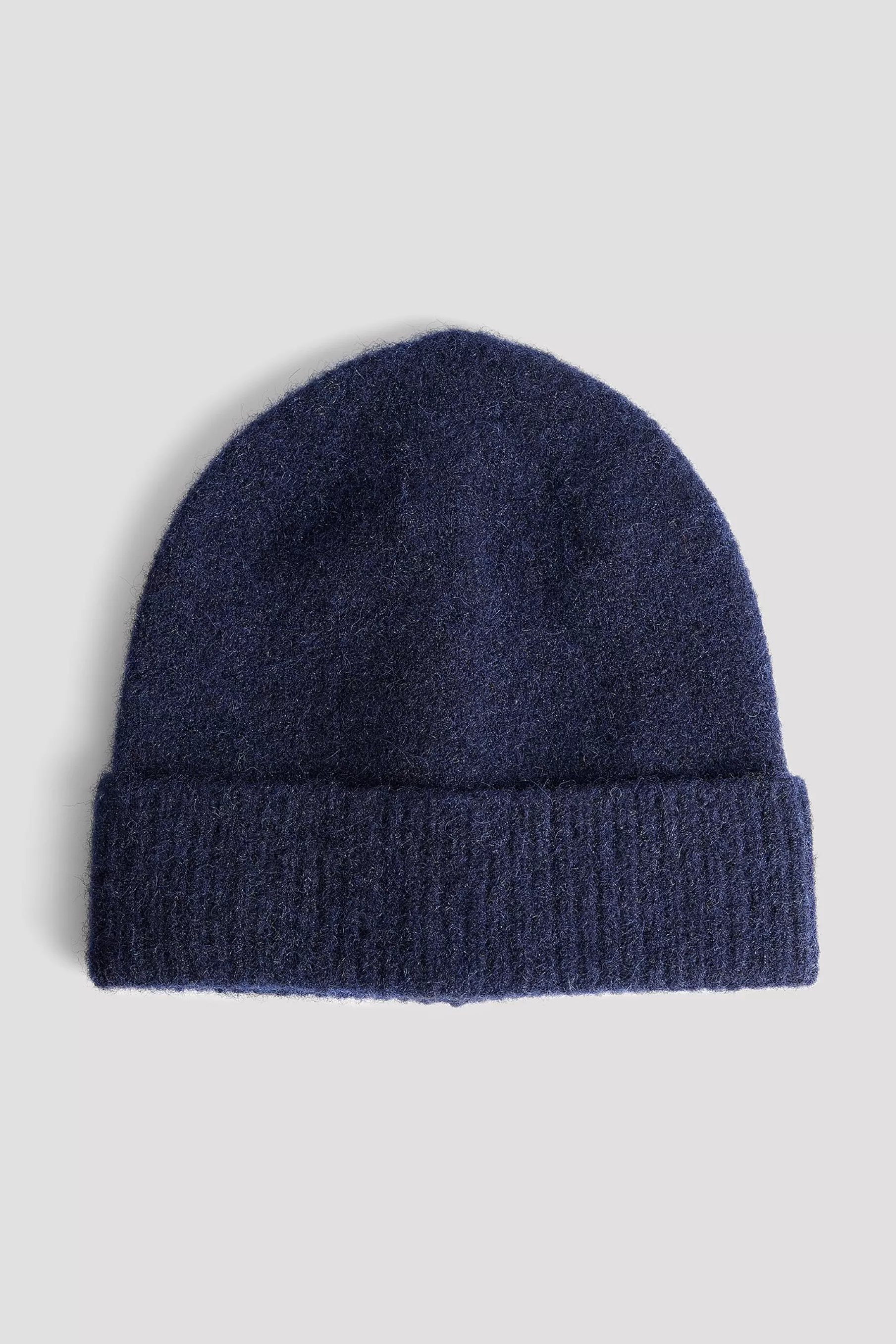 NA-KD Wool Blend Knitted Beanie Blue